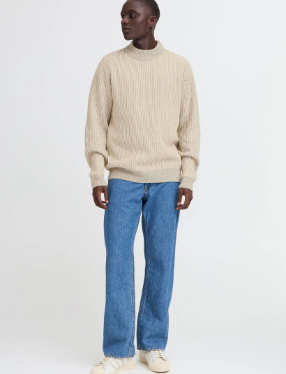 Blend Bhbassel Crew Knit - Cream - M