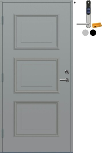 Ytterdør Bygg1 Moi med Yale Entrus