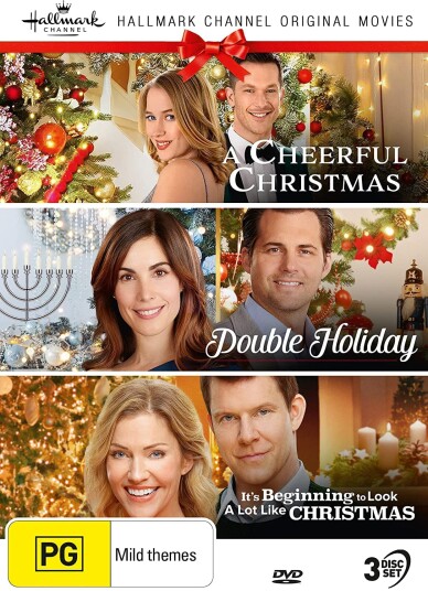 Hallmark Christmas 18: Cheerful Christmas / Double Holiday / It's Beginning To Look A Lot Like Chris DVD Hallmark Christmas 18: Cheerful Christmas / Double Holiday / It's Beginning To Look A Lot Like Chris DVD