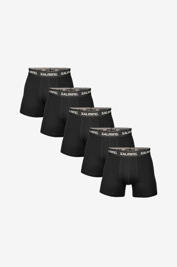 Salming Boksershorts Cotton 5 pakning Svart