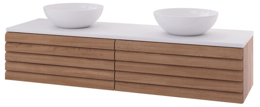 Linn Bad Selma Eikestav Heltre D45cm Servantskap Eik / 160cm Valgfri Linn Bad Selma Eikestav Heltre D45cm Servantskap Eik / 160cm Valgfri