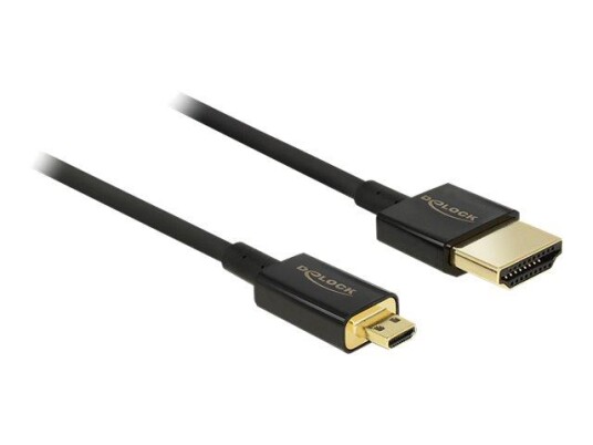 Delock HDMI-kabel 25 cm med Ethernet og 4K-støtte Delock HDMI-kabel 25 cm med Ethernet og 4K-støtte