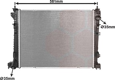 VAN WEZEL 15012704 Radiator motorkjøling