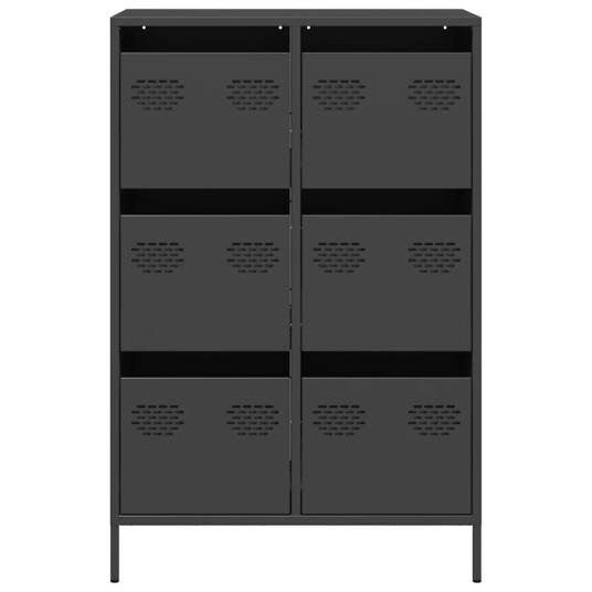  Highboard svart 68x39x101,5 cm stål 8721102929779
