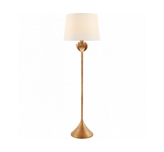 Alberto Large Floor Lamp Antique Gold Leaf