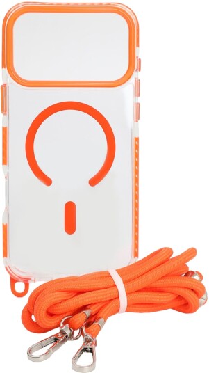 Trolsk Mobildeksel med MagSafe og Stropp (iPhone 17 Pro Max) Oransje