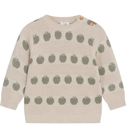 Hust And Claire Genser Strikk Bambus Pos Seagrass 6 år 116 Genser Beige