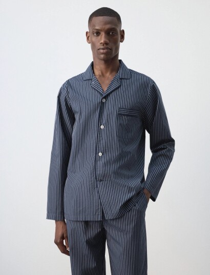 Mango Striped Pyjama Pack Navy XL