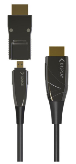 TECHLY Micro HDMI 4K 60Hz AOC LWL Kabel 50m