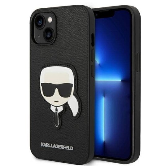 Karl Lagerfeld Iphone 14 Plus Deksel Saffiano Karl Svart