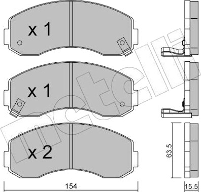 METELLI 22 0377 0 Bremseklosser