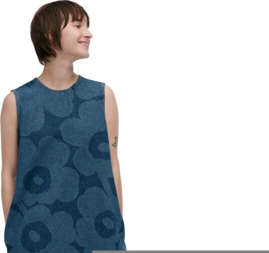 Marimekko Maridenim Somasti Unikko   Blue   36