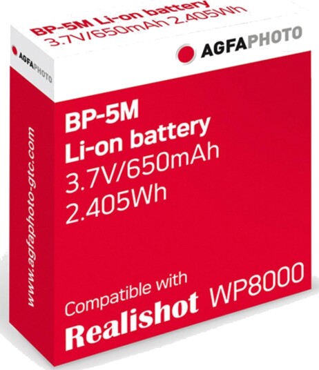 AgfaPhoto ABP5M Batteri til digitalkamera AgfaPhoto ABP5M Batteri til digitalkamera