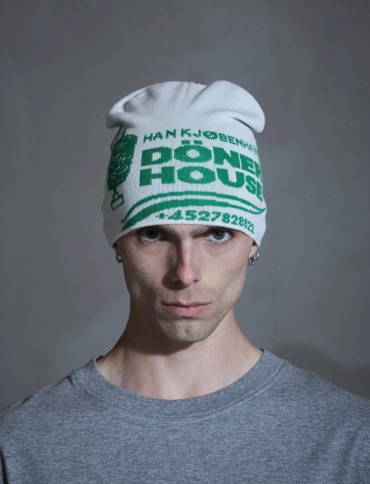 HAN Kjøbenhavn Döner House Beanie   White   ONE SIZE