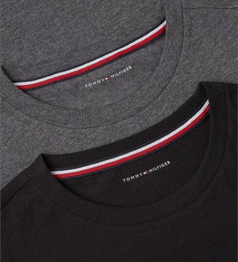 Tommy Hilfiger 2 Pk Ss Tee Grey 140 152 Tommy Hilfiger 2 Pk Ss Tee Grey 140 152