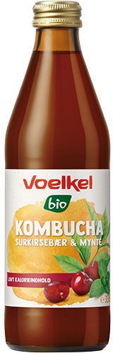 Voelkel Kombucha Surkirsebær Mynte Ø 330 ml 0 kg Voelkel Kombucha Surkirsebær Mynte Ø 330 ml 0 kg
