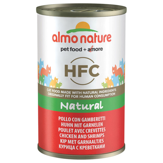 Almo Nature Hfc Økonomipakke Natural 24 X 140 G Kylling & Reker