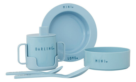 Design Letters startsett favoritt mini Light blue