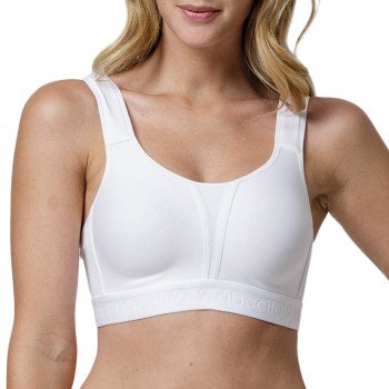 Abecita BH Kimberly High Support Sports Bra Hvit polyamid B 70 Dame