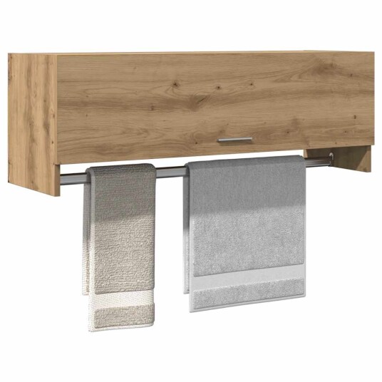 Garderobe artisan eik 100x32,5x35 cm konstruert tre 8721158439703