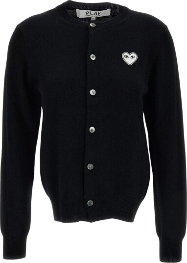 Comme des Garçons Play Dame Strikkevarer Svart S,