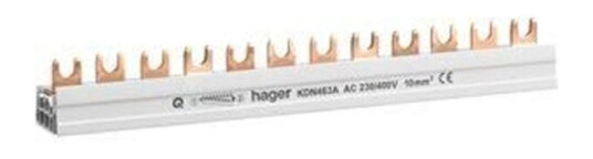 Hager Insulated busbar 4p fork 10mm2 8m (3250613711115)