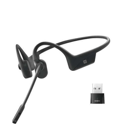 Aftershokz Opencomm Uc Hodesett Usb-a Via Bluetooth-adapter Stereo Svart Aftershokz Opencomm Uc Hodesett Usb-a Via Bluetooth-adapter Stereo Svart
