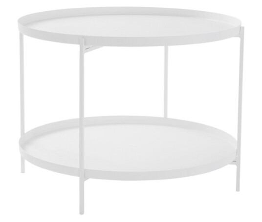 Jotex DAVIS sidebord/brettbord Ø 63 cm Hvit 1622789-01-0 1573050-02-0