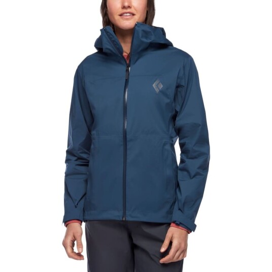 Black Diamond Women's StormLine Stretch Rain Shell Jacket XS, Ink Blue Black Diamond Women's StormLine Stretch Rain Shell Jacket XS, Ink Blue