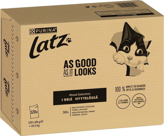 Latz Våtfôr As Good As It Looks Mixed Selection Våtfôr I Gelé Til Katt 120X85 G Latz Våtfôr As Good As It Looks Mixed Selection Våtfôr I Gelé Til Katt 120X85 G