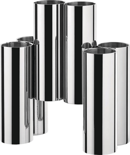 Alessi Cutlery Holder In 18/10 Stainless Steel Silver ONE SIZE Alessi Cutlery Holder In 18/10 Stainless Steel Silver ONE SIZE