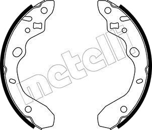 Bremsesko sett METELLI 53 0214
