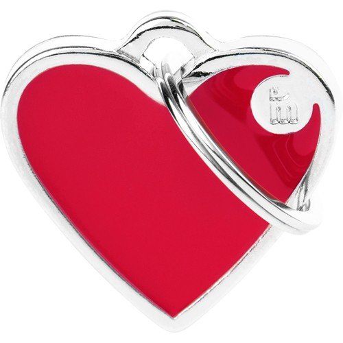 Myfamily Hjerte ID tag - Håndlaget - 25x25 mm - Rød Myfamily Hjerte ID tag - Håndlaget - 25x25 mm - Rød