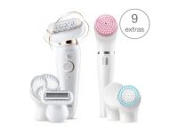 Braun Silk-pil 9 Flex 9100 Beauty Set epilator - epilator for women with a flexible head for easy hair removal, white/gold Braun Silk-pil 9 Flex 9100 Beauty Set epilator - epilator for women with a flexible head for easy hair removal, white/gold