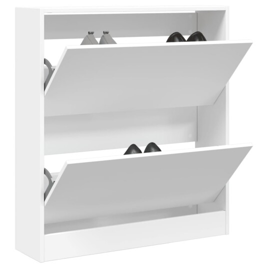Skoskap hvit 80x21x87,5 cm konstruert tre 8721012381537 Skoskap hvit 80x21x87,5 cm konstruert tre 8721012381537