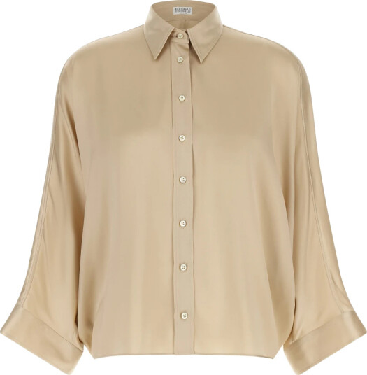 Brunello Cucinelli Dame Bluser & Skjorter Beige L,
