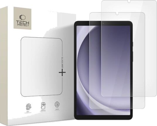 Tech-Protect Glass Fit+ 2-Pack Herdet Skjermbeskytter til Samsung Galaxy Tab A9/A11 8.7