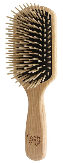 Tek Large Paddle Brush With Long Wooden Pins