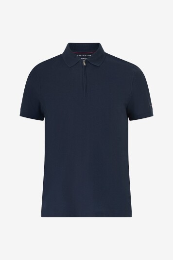 Tommy Hilfiger Pologenser DC Performance Zip Polo Blå