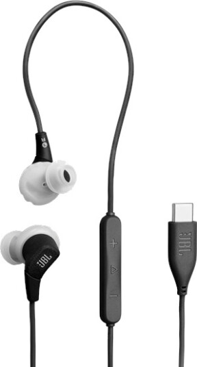 JBL Endurance Run 3 Wired USB C In Ear Headphones Black and Grey