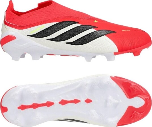 adidas Predator League Laceless FG Born For Goals Lucid Red/Svart/Fottøy Hvit Barn Gress (FG) størrelse 28½