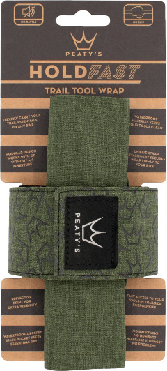 Peatys Holdfast Trail Tool Wrap Moss Green
