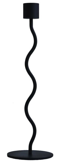 Cooee Design Curved lysestake 26 cm - Tidløst svart design Cooee Design Curved lysestake 26 cm - Tidløst svart design