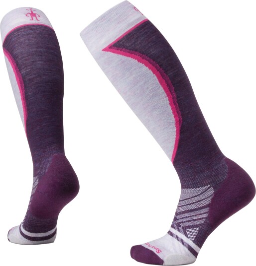 Smartwool Ski Targeted Cushion Extra Stretch Otc Socks Dame Purple Iris S