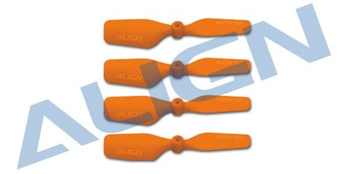 Align HQ0233DT Tail blade for T-Rex 150 43mm 4pc Orange