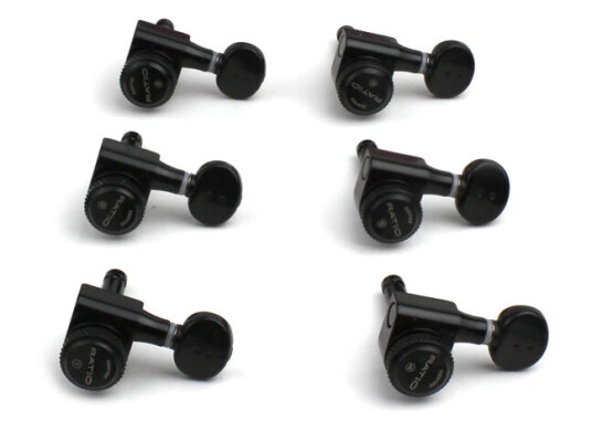 Graph Tech Prl-8731-B0 Ratio Electric Locking Machine Heads Left - Svart