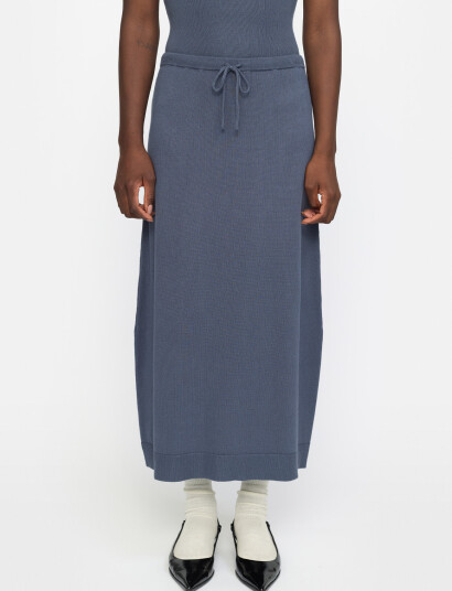 Soft Rebels Srepira Midi Skirt Knit - Blue - M Soft Rebels Srepira Midi Skirt Knit - Blue - M