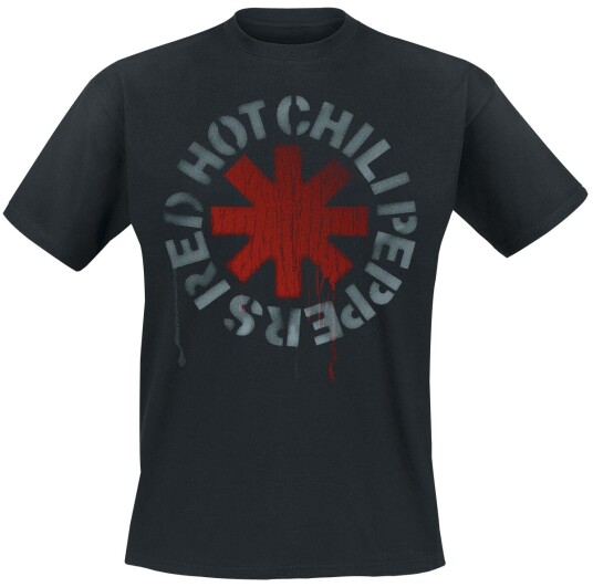 Red Hot Chili Peppers T-skjorte Stencil Black S til 5XL Herrer svart