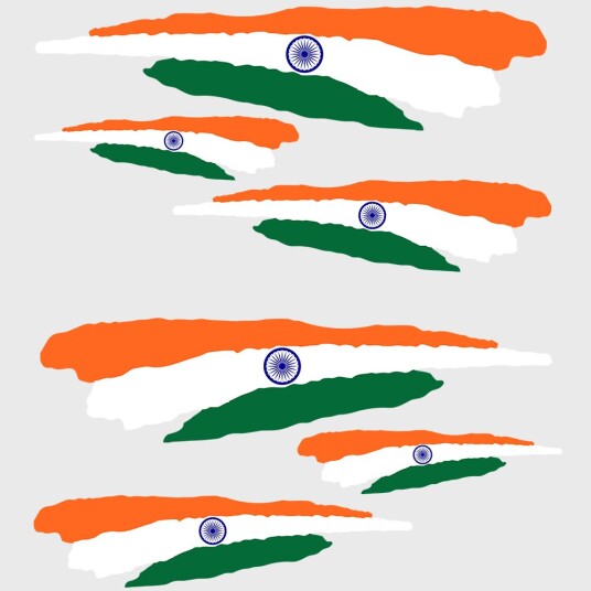 India Flag Klistremerke