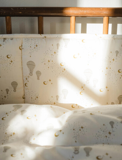 That"s Mine Lotus Bed Bumper - Cream - 180X 30CM
